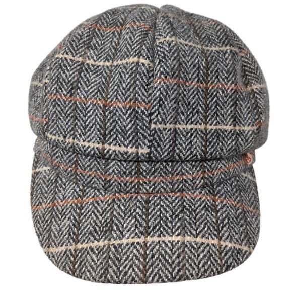 Comhats Est. 1996 Newsboy Cap Multicolor Medium Herringbone Lightweight Blank - Picture 1 of 8